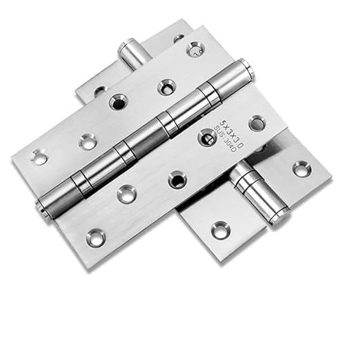 4" 5 Zoll 2 Stücke (1 Paar) Türscharniere Möbelbeschläge Zubehör 304 Edelstahl Flachtür Dickes Scharnier(4 inch 2 Pcs) von YUAEB biao Boutique Shop UK