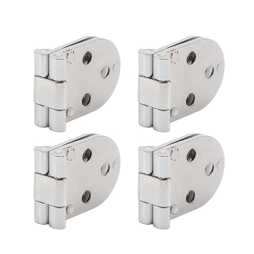 4er-Pack Scharnier-Set for Klapptische, 30 x 80 mm, robuste Eckscharniere aus Metall for Schränke, for Kleiderschränke, Klappbeschläge(Chrome) von YUAEB biao Boutique Shop UK