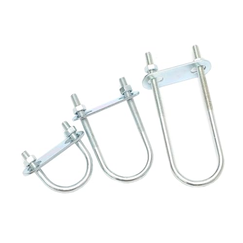 5-teiliges verzinktes U-Bolzen-Klemmenset, M6-Rohrschellen aus Edelstahl mit Schrauben, robuste U-förmige Sattelhalterungen(M6*22 * 60 (5 sets)) von YUAEB biao Boutique Shop UK