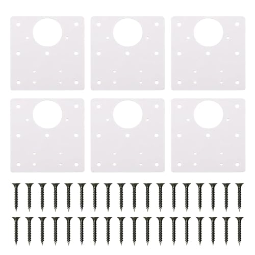 6 Stück Küchenschrank Einfache Installation Zubehör ABS Home Fenster Langlebige Scharnier Reparaturplatte Feste Möbel Schrank Tür Quadrat 6 Stück Küchenschrank Einfache Installation Zubehör ABS Home Fenster Langlebige Scharnier Reparaturplatte Feste Möbel Schrank Tür Quadrat von YUAEB biao Boutique Shop UK