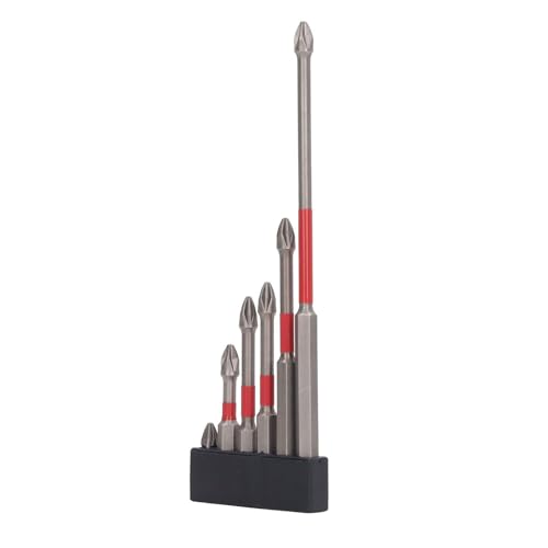 6-teiliges hochmagnetisches Bohrer-Set, 6,35 mm Sechskantschaft, Schraubendreher-Bit, elektrische Präzision, schlagfest, hohe Härte, starke magnetische Schraubendreher-Bohrer-Bit-Set von YUAEB biao Boutique Shop UK