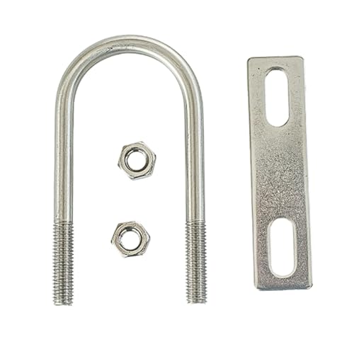 M12 Edelstahl 304 Extra Langes U-Bolzen-Set Hochleistungs-U-Bolzen mit Schrauben und Zubehör Korrosionsbeständige Rohrschellen(M12*76 * 114) von YUAEB biao Boutique Shop UK
