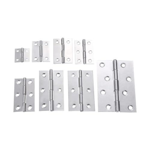 Mini-Flachscharnier aus Edelstahl, für Schranktüren, Fenster, Holzkisten, zum Selbermachen (66 x 37 x 0,8 mm), 5 Stück von YUAEB biao Boutique Shop UK