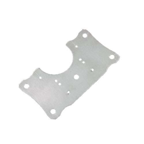 Türscharnier-Reparaturplatte für Küchenschränke, Edelstahl, Schrank, Schublade, Fenster, Möbelscharniere, Reparatur-Set (rechteckig, 8 Stück) von YUAEB biao Boutique Shop UK