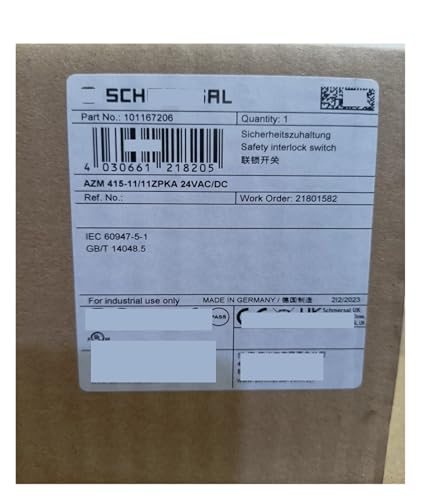 YUANFAHHH Safety interiock Switch AZM 415-11/11ZPKA 24VAC/DC Interlock Switch von YUANFAHHH