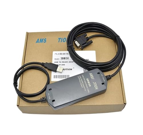 plc-kabel S7-200 PLC Programmierkabel PC-PPI+ Adapter for 6ES7901-3CB30-0XA0 Download Line 187,5 kbps unterstützt WIN7/XP(Black USB-PPI (USB Type)) von YUANFAHHH