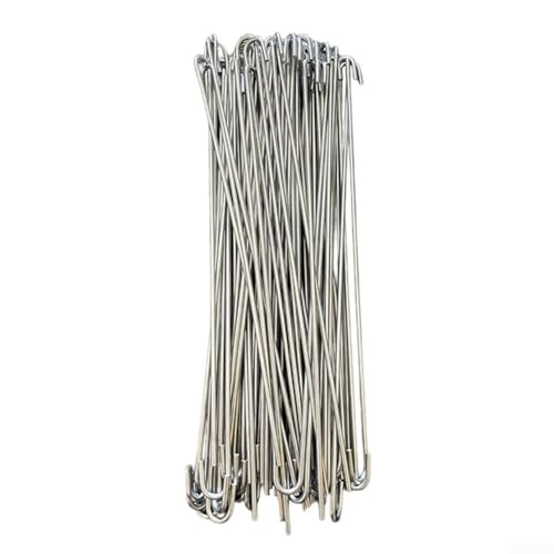 100 Stück Kettenglied-Zaunbinder, 25,4 cm, Aluminium-Zaunbinder für Hundehütten, Gärten und Bauernhof-Reparaturen und festen Zaun (20,3 cm) von YUANGANG