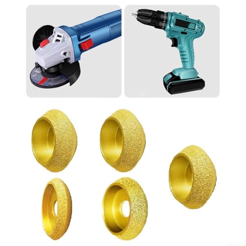 75 mm V-förmige Schleifscheibe für effektives Arbeiten auf Marmor und Glas (25 mm) von YUANGANG