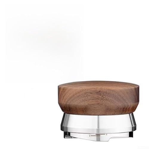 Edelstahl-Kaffee-Verteiler, Espresso-Verteilerwerkzeug mit Walnuss-Griff für verschiedene Espressomaschinen (53 mm) von YUANGANG