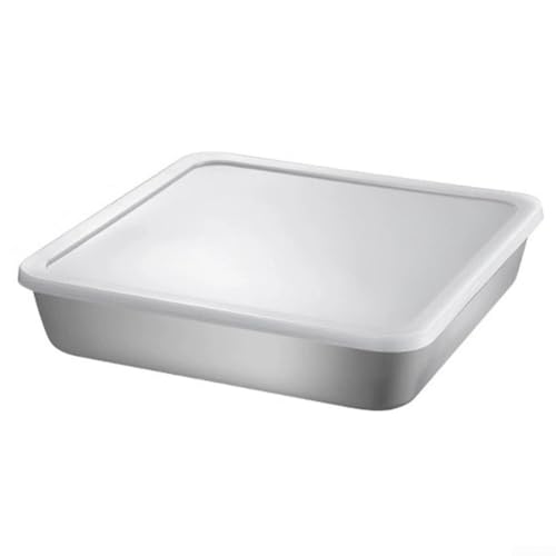 Edelstahl-Ofenpfanne, robuster Bräter mit Rost für Truthahn, Huhn, Gemüse und Lasagne (E) von YUANGANG
