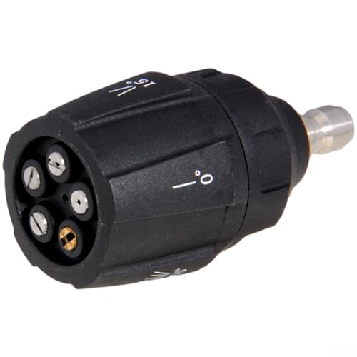 Einstellbare Hochdruckreinigerdüse, 5 Sprühmuster, Autowaschdüse mit 1/4 Schnellanschluss zur Reinigung von Auto-Oberflächen Einstellbare Hochdruckreinigerdüse, 5 Sprühmuster, Autowaschdüse mit 1/4 Schnellanschluss zur Reinigung von Auto-Oberflächen von YUANGANG