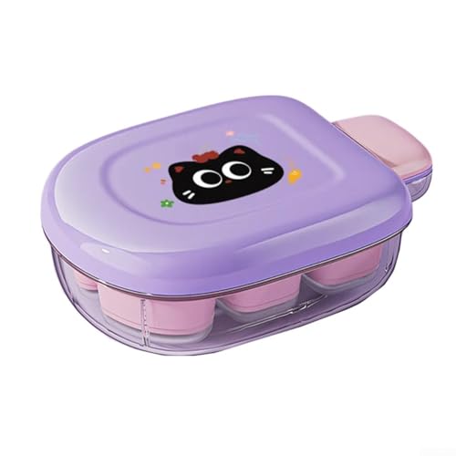 Flexible Mini-Eiswürfelform, quadratisch, kreativer Eiswürfelbereiter für Zuhause und Party (lila) von YUANGANG