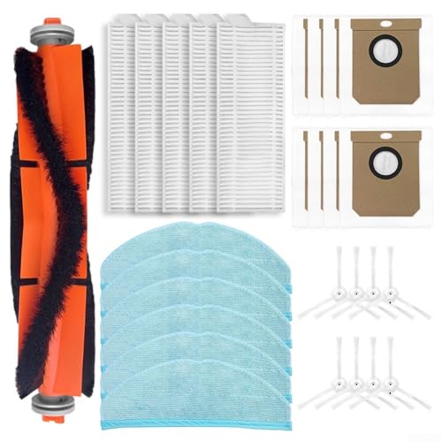 Hauptseitenbürste, Wischmopp, Tuch, Filter, Staubbeutel-Set, Staubsauger-Ersatzzubehör für Everybot für Q5 Roboter-Staubsauger (B) von YUANGANG