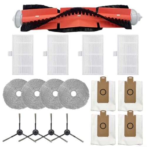 Hauptseitenbürste Wischmopp Tuch Filter Staubbeutel Set Staubsauger Ersatz Zubehör für Uwant U200 Pro Staubsauger (A) von YUANGANG
