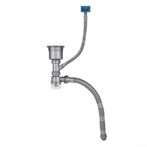 Küchenspüle Entwässerungsrohr Set Dual Sink Abflusssystem Flexible Installation Biegbare Rohre Effizienter Wasserfluss Anti-Verstopfung Design von YUANGANG