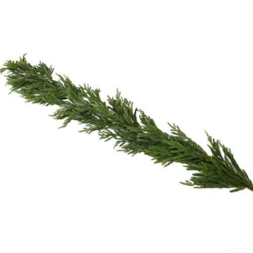 Künstliche Weihnachtskränze, Kunststoff-Türkranz mit Kiefernnadel, für Haustür, Wand, Fenster, Zuhause, Außenbereich (1,8 m) von YUANGANG