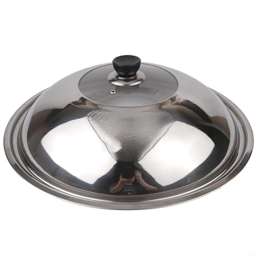 Leistungsstarker 40 cm Kasserolle-Deckel, Abdeckung aus gehärtetem Glas für effizientes Kochen und Aroma-Verriegelung von YUANGANG