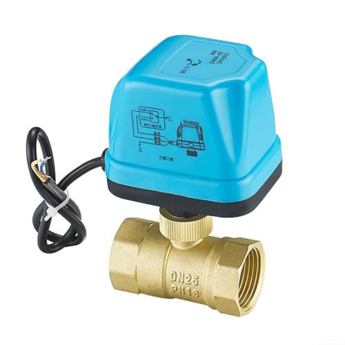 Messing Elektro-Kugelhahn mit bidirektionalem Motor 220V Dreidraht Zwei Regler für effiziente Durchflussregulierung in Fußbodenheizung und Klimaanlage (DN15) von YUANGANG