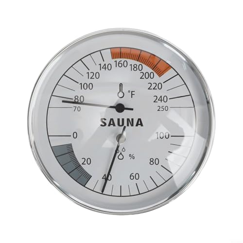 Sauna-Hygrometer und Thermometer mit Selbstkalibrierungsfunktion für genaue Messwerte von YUANGANG