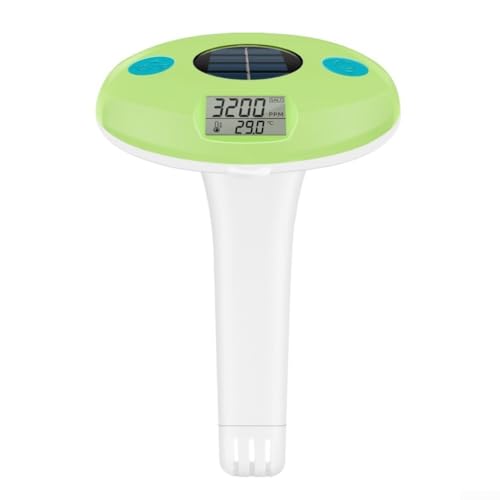 Schwimmender Salzgehaltstester & Thermometer für Schwimmbad mit Digitalanzeige von YUANGANG