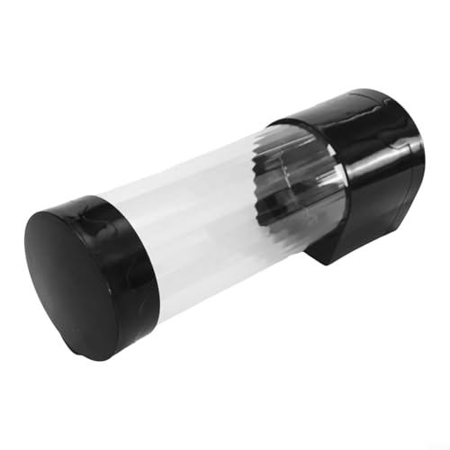 Spender für Pappbecher mit automatischer Freigabe und staubdichter Kopfabdeckung, um Tassen in Küchen, Pausenräumen und Gaststätten organisiert und sauber zu halten (kurz schwarz) von YUANGANG