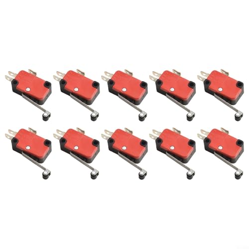 Ten PCS V1561C25 Endschalter SPDT-Typ mit langem Radantrieb für verbesserte Positionserkennung in Ihrem 3D-Drucker-Setup von YUANGANG