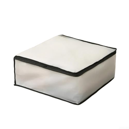 Transparente große Kapazität PEVA für Aufbewahrungstasche für Bettwäsche, wasserdicht und staubdicht für Unterbettdecke und Kleidung zur Aufbewahrung (S-Schwarz) von YUANGANG