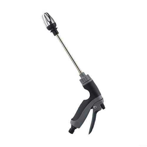Turbo-Unterlegscheibe für Gartenschlauch mit langem Stab und galvanisierter Düse bietet starke Wassersäule für Autowäsche und Gartenbewässerung (A) von YUANGANG