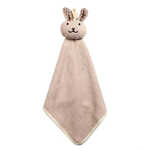 Verdicktes doppelseitiges Korallen-Fleece-Handtuch für Küche und Badezimmer, saugfähiges und wiederverwendbares Tuch (Beige) von YUANGANG