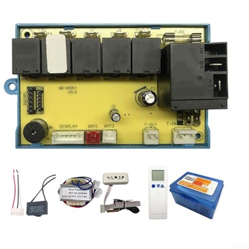 YUANGANG AC Control Panel Kit QD-U03C Klimaanlage Steuerplatine Set mit 5 Arbeitsmodi 3 Lüftergeschwindigkeiten Schlaffunktion Temperaturregelung für verschiedene Geräte von YUANGANG