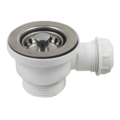 YUANGANG Edelstahl 70 mm PP Flansch Fit Spüle Mini Korb Sieb Abfall Kit Küche Korb Sieb Spüle Korb Siebe, 6U088R40K35R2PG72V069 von YUANGANG