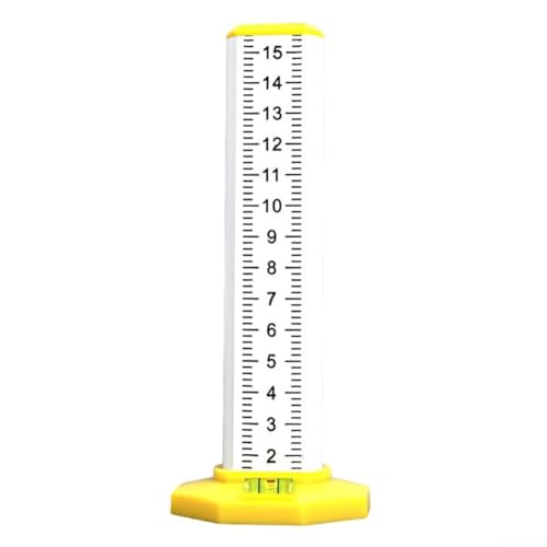 YUANGANG Nivellierlineal für Holzbearbeitung, gleicher Höhe, Positionierung, horizontales Elevationsskala, Werkzeug, 15 x 6 x 3 cm (gelb) von YUANGANG