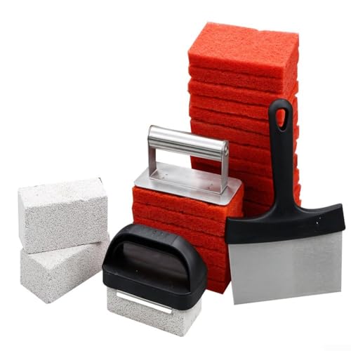 YUANGANG Teppanyaki Reinigungsset Grill-Reinigungswerkzeuge Reinigung für Ihre flache Grillplatte Grillplatte Reinigungsset mit bewährten Ergebnissen YUANGANG Teppanyaki Reinigungsset Grill-Reinigungswerkzeuge Reinigung für Ihre flache Grillplatte Grillplatte Reinigungsset mit bewährten Ergebnissen von YUANGANG