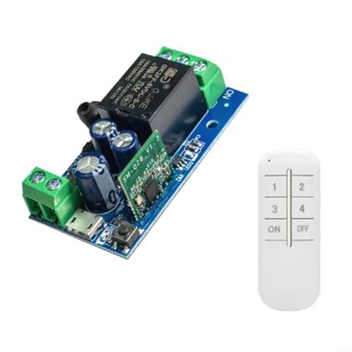 YUANGANG WiFi Dry Contact Relais Schalter, Fernbedienung Smart Home Remote Switch WiFi Smart Switch DIY Wireless Remote Control Switch Fernbedienung Modul mit Smart App (B) von YUANGANG