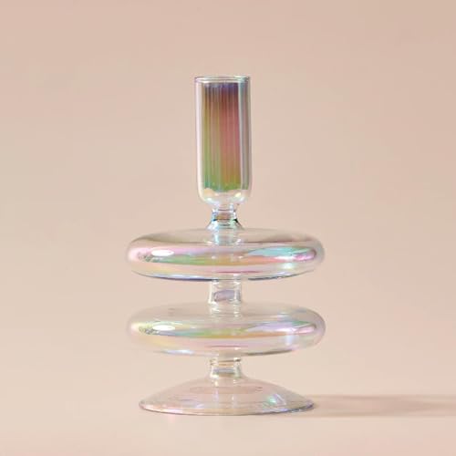 Schillernde Kerzenhalter Regenbogen Vase Blume Home Dekoration Tisch Dekor Zimmer Dekor Glas Kerze Stick Halter Schillernde Kerzenhalter Regenbogen Vase Blume Home Dekoration Tisch Dekor Zimmer Dekor Glas Kerze Stick Halter von YUANGUIHUI