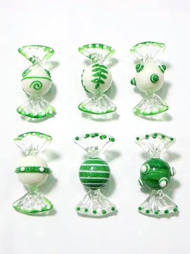 YUANGUIHUI 6 Stück Glas Süßigkeiten Süßigkeiten Weihnachten Party Zuhause Weihnachtsdekorationen Ornamente Geschenke von YUANGUIHUI