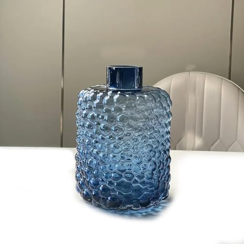 YUANGUIHUI Blaue Bubble Glasvase Tischdekoration Blumenarrangement Wohnzimmerdekoration Hydroponische Vase Home Decor Accessoires von YUANGUIHUI
