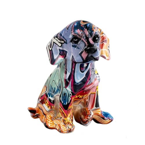 YUANGUIHUI Kunst Graffiti Bunte Statue Büro Ornamente Harz Hund Home Decor Crafts von YUANGUIHUI