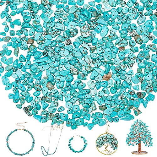300 Stück Edelsteinperlen Mit Bohrung Edelsteine Mit Loch Unregelmäßige Edelstein Perlen Zum Auffädeln Edelsteinperlen Mit Loch Für Die Schmuckherstellung,Ohrringe,Ring,Diy-zubehör (Grüner Aventurin) von YUANHEHE