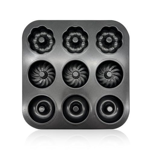 Donuts Backform Metall Mini Donut Backformen Gugelhupfform Klein Madeleines Backform Doughnuts Baking Mould 9 Cavities Zum Backen, Backform Für Bagels, Donuts, Kekse Und Kuchen, Antihaftbeschichtet Donuts Backform Metall Mini Donut Backformen Gugelhupfform Klein Madeleines Backform Doughnuts Baking Mould 9 Cavities Zum Backen, Backform Für Bagels, Donuts, Kekse Und Kuchen, Antihaftbeschichtet von YUANHEHE