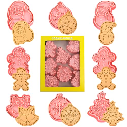 YUANHEHE Keksausstecher Set 3d Ausstechformen Für Weihnachten Keksausstecher Backformchen Set Für Kekse Und Brot Tortendeko Kindergeburtstag Party Diy Backen (MC1) YUANHEHE Keksausstecher Set 3d Ausstechformen Für Weihnachten Keksausstecher Backformchen Set Für Kekse Und Brot Tortendeko Kindergeburtstag Party Diy Backen (MC1) von YUANHEHE