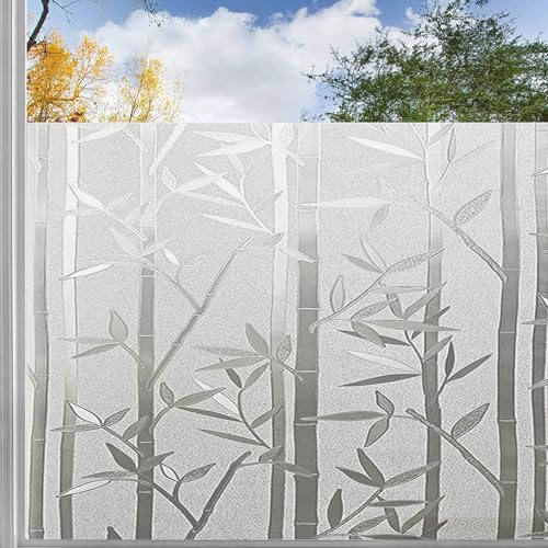 Fenster Sichtschutz Selbstklebend 70 x 100 cm Uv-Schutz Folie Sichtschutz Hitze Fensterfolie Blickdicht Sichtschutzfolie Milchglasfolie für Büro Und Haus, Bambus Fenster Sichtschutz Selbstklebend 70 x 100 cm Uv-Schutz Folie Sichtschutz Hitze Fensterfolie Blickdicht Sichtschutzfolie Milchglasfolie für Büro Und Haus, Bambus von YUANWAN
