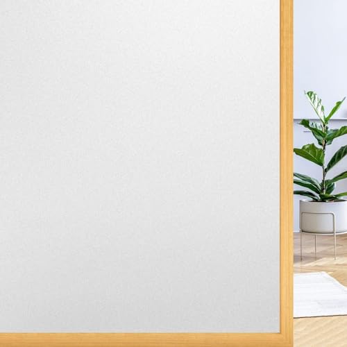 Fensterfolie Blickdicht Sichtschutzfolie 100 x 500 cm Uv-Schutz Folie Sichtschutz Hitze Anti-Uv Privatsphäre Fensterfolie Wärmeschutzfolie Fenster für Büro Und Haus, weiß matt Fensterfolie Blickdicht Sichtschutzfolie 100 x 500 cm Uv-Schutz Folie Sichtschutz Hitze Anti-Uv Privatsphäre Fensterfolie Wärmeschutzfolie Fenster für Büro Und Haus, weiß matt von YUANWAN