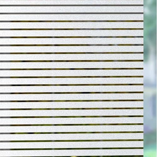 Fensterfolie Selbsthaftend Blickdicht 140 x 200 cm Sichtschutz Wärmeisolierung Blickdicht Fensterfolie Verdunkelungsfolie Blickdicht für Büro Und Haus, Jalousie von YUANWAN