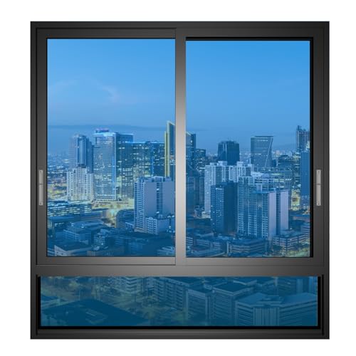 Fensterfolie Selbsthaftend Blickdicht 75 x 500 cm mit Uv-Schutz Und Hitzeschutz Selbstklebend Sichtschutzfolie Fenstertönung Anti-Uv Folie für Fenster Außen & Innen, Himmelblau von YUANWAN
