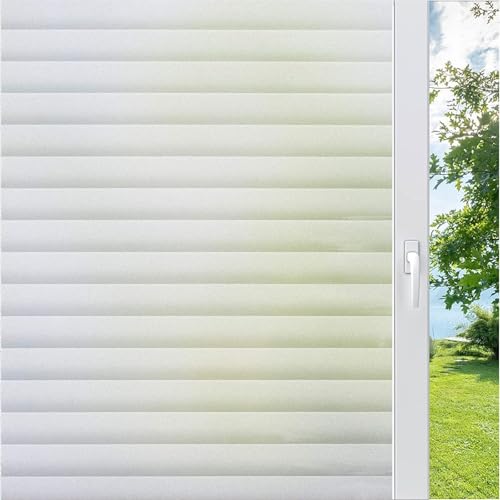 Milchglasfolie Sichtschutz 120 x 100 cm Sonnenschutz Hitzeschutz Uv-Schutz Fenster Blickdicht Dekorfolie Uv-Schutz Sonnenschutzfolie für Büro Und Haus, Streifen Milchglasfolie Sichtschutz 120 x 100 cm Sonnenschutz Hitzeschutz Uv-Schutz Fenster Blickdicht Dekorfolie Uv-Schutz Sonnenschutzfolie für Büro Und Haus, Streifen von YUANWAN