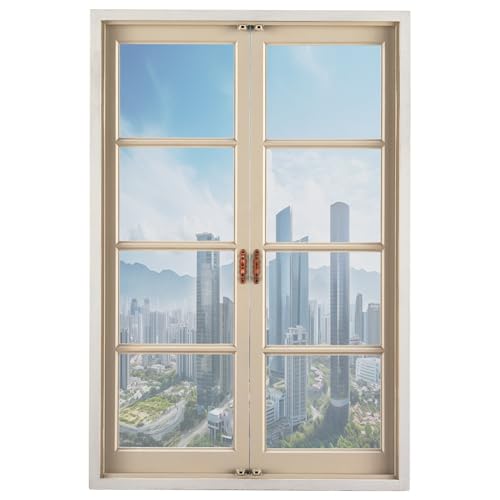 Reflektierende Fensterfolie 40 x 800 cm mit Uv-Schutz Und Hitzeschutz Sonnenschutz Sichtschutz Fensterfolie UV Schutz Spiegelfolie für Büro Und Haus, Silber Reflektierende Fensterfolie 40 x 800 cm mit Uv-Schutz Und Hitzeschutz Sonnenschutz Sichtschutz Fensterfolie UV Schutz Spiegelfolie für Büro Und Haus, Silber von YUANWAN