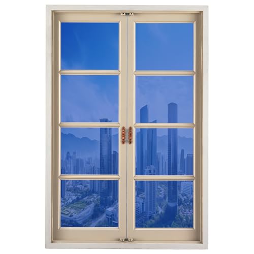Reflektierende Fensterfolie 80 x 1000 cm mit Uv-Schutz Und Hitzeschutz Sonnenschutz Sichtschutz Fensterfolie UV Schutz Spiegelfolie für Büro Und Haus, Dunkelblau Reflektierende Fensterfolie 80 x 1000 cm mit Uv-Schutz Und Hitzeschutz Sonnenschutz Sichtschutz Fensterfolie UV Schutz Spiegelfolie für Büro Und Haus, Dunkelblau von YUANWAN