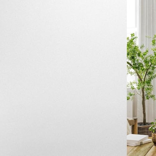 Selbstklebend Sonnenschutzfolie 140 x 100 cm Uv-Schutz Folie Sichtschutz Hitze Milchglasfolie Selbstklebend Fenster UV Schutzfolie Fenster für Büro Und Haus, weiß matt von YUANWAN