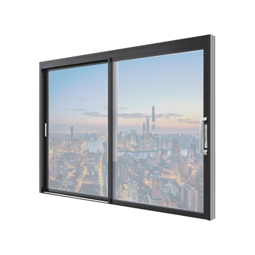 Uv Fensterfolie Sonnenschutz Innen 100 x 300 cm mit Uv-Schutz Und Hitzeschutz Sichtschutzfolie Fenster Selbsthaftend Spiegelfolie Fenster für Außen & Innen, Silber von YUANWAN